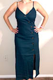This dress did feel much nicer and it is something that I will wear. Based on my height, I will have to wear wedges with it, so that it looks more appropriate to my proportions. - Almira M.