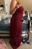 It is never easy for me to find a dress, let alone a formal dress for a wedding, without it being too small for my bust, too long for my very short height, and just not appealing to look at at all. This dress did everything I needed and much more. I ordered an XL, and I am 5'1 and I weigh anywhere between 171 to 174 lbs. I felt not only comfortable in the fabric but confident in the fit. I could wear this with or without heels and it would look great either way. The best part for me personally was the fact that there were no zippers and no annoying clasps in the back to stretch and break. Thank you Lulus!!! - Victoria B.