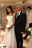 I wore this dress to renew my vows on a cruise. It was beautiful. I added a rhinestone belt from amazon and it was the perfect touch. I must have been told 40 times what a gorgeous dress it is!  I am 5'10 and it whisked along the floor perfectly in flat shoes.  Thank you Lulus! - Jennette T.