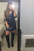 I wore this dress for my job's staff party and it was perfect. It does run big, so I got an extra small and it fit great. I wore it with knee high boots and with the long sleeves it was perfect for the colder weather. I can't wait to wear it again. Would definitely recommend!! - Maia R.