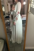 Wearing this to my rehearsal dinner, super in love with the sleeves! Comfortable too - Jessica B.