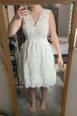 Cute lace but the skirt is boxy and slightly awkward - Jessica B.