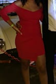 While walking & dancing, this dress rides up to the point where the bottom of your cheeks are hanging out. Super disappointed because none of the other reviews mentioned this. Would return if I could. - Kyra L.