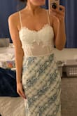 Wore this for my courthouse wedding. this is so stinking cute!! Love the way that it fits and the mesh makes it! Love love love. Highly recommend. - Britney W.