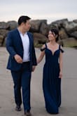 Love this dress. It looks and feels very beautiful. The burst area would pop if I wear the dress with a bra. It looks fine without a bra. To get it hemmed, you have to pay for two layers ($17 per layer) - LYNETH L.