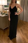 Loved this dress for my work Christmas party. It had a degree sexiness. I had heals on and it was still plenty long enough. May be too long for anyone shorter. It fit really well and gave me a sort of hour glass look, despite having fairly straight waist and hips. The material was nice and I liked that it was elegant without breaking the bank - Alexandra G.