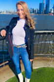 This long sleeve shirt is very light fabric and the size is a perfect fit. - Adrianna A.
