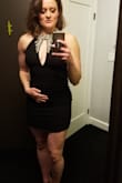 I'm fairly tall and muscular. The dress was just long enough to cover the goods, but short enough to be fun and sexy! The neckline cut is perfect and I am a huge fan of the halter. I was impressed by the quality of the beading as most beading I've experienced is loose and starts to fall apart early on. Looking forward to wearing this one again! - Ashlie C.