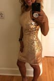 Loved this dress I'm petite and it was perfect specially for news years in Miami! - Cristiane B.
