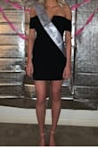 I ordered this dress for my 21st Birthday Party and received so many compliments!!! I am very tall, so I was nervous about how this would fit me. It was a little short on me, the dress was just about an inch higher than the end of my fingertips when pulled down completely. I usually am a Medium in dresses, but the site was out of stock so I ordered a small and hoped for the best. It was a little tighter and smaller than I am used to, but the small was not TOO small to wear. I had a blast and no wardrobe malfunctions were had. The material is stretchy and great, and I was able to fly without a bra for the night. This is a great staple to have in my closet, and I'll definitely be wearing it again in the future! - Casey H.