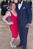I love the style and length. Sexy and classy. Material was comfortable. The only reason I'm not giving 5 stars is because the lining in the dress was not sewn in so it kept bunching and riding up under the dress all evening. - Angie B.