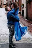 I ordered this for my engagement photos and I loved it! I ordered an extra small and I'm so glad I did because although I'm normally a small or medium this was a little long (I had it hemmed) and I felt like it fit perfectly since its stretchy under the chest area. - Kristen C.