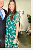This dress is so comfortable and so flattering. I received so many compliments while wearing it. I probably could have gone a size down but because I have broader shoulders, the medium worked well. Overall, this dress was a steal for the price considering the quality in the fit. - Amy H.