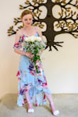 Very feminine and beautiful dress. It will accentuate you in the most flattering way, making you feel delicate and pretty as a flower. - Dasha G.