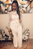 This jumpsuit fit me like a glove! So many compliments. I bought the jumpsuit  for Christmas party. - Cherie T.