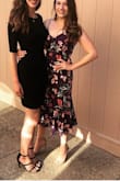 Ordered a small and it was too loose around the middle. I had it taken in a little but a friend that sews and then it was perfect! Comfy. Definitely more purple than the maroon color the picture. Overall liked it though! - Taylor S.