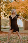 Super sexy love how I feel in this dress. Neckline and shoulders are on point. It does ride up a bit at the bottom, but was perfect for my engagement photos! - Jennifer K.