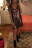Absolutely loved this dress. It was so comfortable and very flattering. I usually wear a medium but ordered a small because I didn't want it to be too long. - Danielle L.