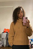 I got a Large because I like the bigger fit and I it's great perfect- slightly oversized. I could rock this everyday - Keisha C.