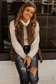 This sweater is so cute! Goes with so much! - Kaley C.