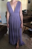 Recently saw a girl on the bachelor wear this dress haha. But it fits good. Just really long. So I will be needing to get it gemmed and fitted around the waist a bit better. But the top half fits PERFECT. And the colour looks exactly like online. - Rebecca C.