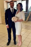 I wore these to our courthouse wedding (& for several other events) & they are comfortable enough to wear all night. Perfect height to keep me shorter than hubby (he's 6'3"). My dress came from Lulus, too. - Stephanie S.
