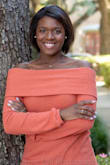 I wore this for my senior portraits and they came out absolutely perfect. This color complemented my skin beautifully and looked so good in the pictures - Maddie B.