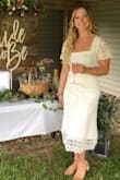 I bought this to wear for my bridal shower, and I absolutely loved it. It got so many compliments and it was so comfortable yet so cute. I loved it so much I also wore it for my rehearsal! - Olivia H.