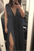 I needed a dress for my upcoming engagement photos and this is the perfect one! The only issue I had was that the straps needed to be shortened to prevent the dress from falling off me when I lean over, but it was worth the extra $20 at a local seamstress! - Courtney O.
