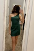 I have been eying this dress for a while because I think it's super cute! I ordered a small thinking it would fit perfect but I think I'm going to return it and order an XS. I normally wear smalls in Lulus dresses so I was shocked that this was a little big! the side where the strap isn't will slip down a little (you can see in the pics) and the hips stick out on me too. I'm not very curvy though so if you have a curvier figure then this dress would fit great. Love the material and color though!! - Sylvia B.
