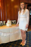 Love love love this dress. So many compliments I got wear this dress. If you are trying to find that little white dress look no more! Had a hard time finding a bridal shower dress in stores. Everything I found in stores looked very granny. Decided to try lulus and I'm glad I did. This dress fit me perfectly. I have a small bust and needed a stuck on bra with a little bit of padding just to fill me out. I got a medium and it fitted me beautifully. - Janina W.