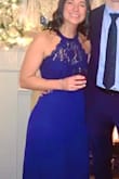 I loved this dress! I am typically a medium but this dress ran a little big so I exchanged for a small. It was very long so I was tripping over it a little during the night but well worth it for how pretty & comfortable it was! Color was perfect - Lauren F.