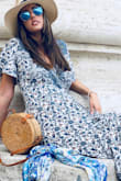 I loved this dress exactly what I was looking for! Great for cruise, weddings and brunch! It's a wrap dress so you can adjust it to whatever you prefer - Katie B.