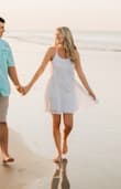 Perfect little white dress for my beachy engagement pictures, super flowy and comfortable. - Kaiya C.
