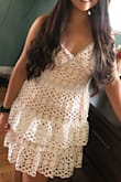 I am normally large so I ordered a large and it fit me way too big & the top boob area looked really weird. - Gabriela P.