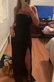 Super elegant. Fits perfect - not too long , just perfect with heels ! and I am 5'3. Really rich looking and so so many compliments - Diana D.