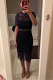 Wore this for a wedding and got lots of compliments! It shows just enough to be sexy while still being appropriate for events like weddings! - Michal T.