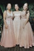This really amazed me with the fabric quality and how well it fit me. It ran a little long, but I was expecting that given the fact that I'm 5'0. (I'm the one in the middle). - Julia A.