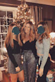 Love, love, love these pants!!! Lots of compliments! Fits true to size, but for someone shorter than me they may be a little long... Only complaint is the silver sparkles get everywhere. Still well worth it!!! - Vicky D.