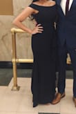 Went to a black tie wedding in St. Louis and it was perfect! The material is nice and thick so 1) It kept me warm. 2) Very flattering! I am normally a medium but went down to a small for a more snug fit and better length! Would recommend to a friend! - Kayla B.