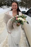 Loved how this dress looked on some many other brides that I decided to buy one for myself! It was perfect for our Canadian winter wedding! - Caitlin L.