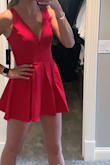 A super fun dress that can be worn to just about any event. Fits really nice and is nice quality. I love the fact the it has built in shorts since it is on the shorter side. - Melissa C.