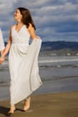 This dress was perfect for my beach engagement photos. It flows so nicely and fit perfectly around my waist and chest. It was so comfortable and it looks amazing in the photos. - Amy P.