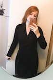 This is a really nice dress! The material is perfectly thick, and the style is classic and elegant. I got a size M because Lulus tends to run small in general (that's why I marked the fit as "a little small", not because an M was actually too small on me), and it fits nicely, but I think I probably would have been fine with an S as well.
It's the perfect dress up or dress down style! I wear it both for casual events and as a day dress. - Patience S.