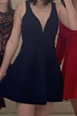 I bought this dress for my senior sadies dance. I usually am a small, so I ordered my usual size. It was a bit big in the chest area, and I have a small/medium chest so it's definitely more suitable for bigger chest ladies. Maybe order a size down if you're worried about the top of the dress. Other than the top, it was the perfect dress!! - Nellie N.