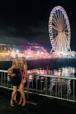 The dress is very pretty and has a nice color. It ran a little loose on my waist so I had it altered some. It also ran pretty short on me, but that is just part of being tall. Overall, it was a very pretty dress and I received many compliments throughout the night. - Makenna G.