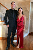 I wore this dress to a gala and received sooooo many compliments. The material is thicker so it lays nicely and is very flattering. I had to use some double sided tape to prevent the top from exposing too much but other than that this dress is absolutely perfect! - Keri S.