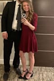 Perfect for what I needed! I always worry about dresses because I have very manly wide shoulders. This dress did not make them look big and also didn't make the rest of me look too tiny! A very comfortable and flattering dress for any body type! - Tyler H.