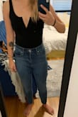 I've worn this bodysuit when going out to dance, it's so comfy and cute! The material is really great quality, thick but still stretchy. - Allie G.