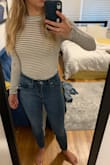 The material of this top is so soft!! It fits fantastic, and is really versatile for the office or drinks! - Allie G.